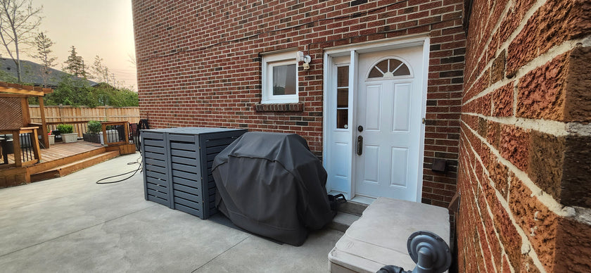 Large Double Waste Bin Enclosure