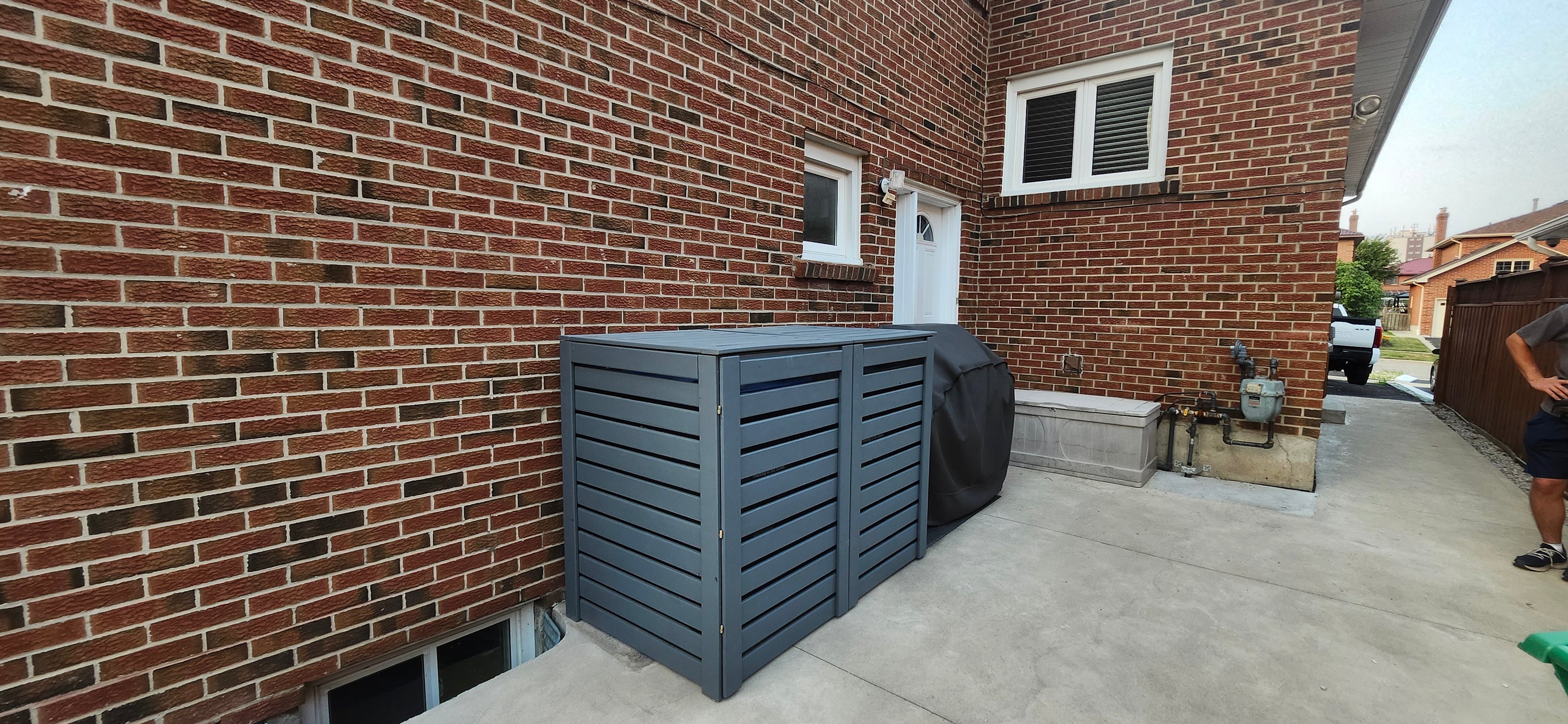 Large Double Waste Bin Enclosure