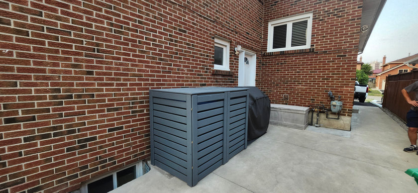 Large Double Waste Bin Enclosure