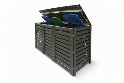 Large Triple Waste Bin Enclosure