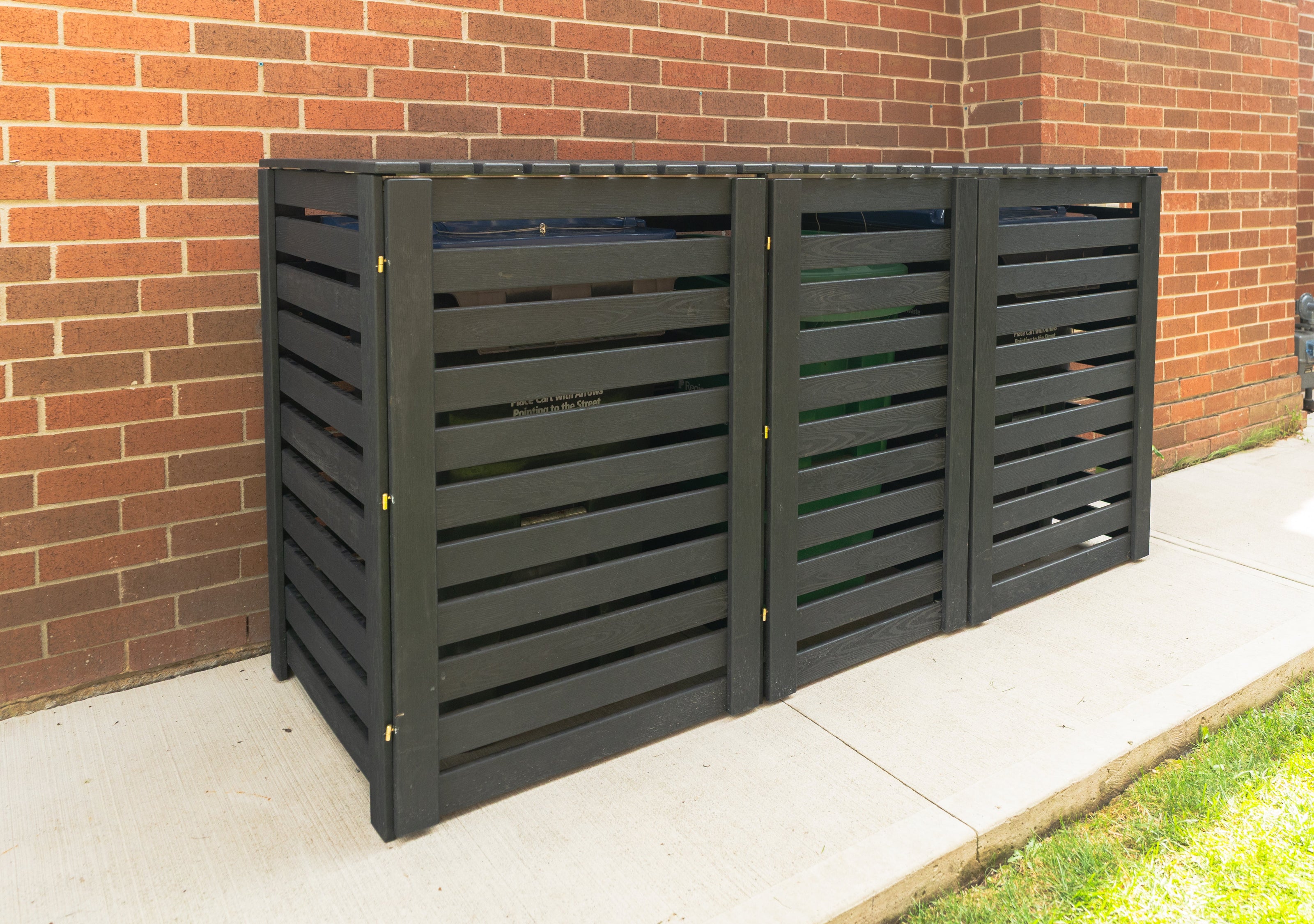Medium Triple Waste Bin Enclosure