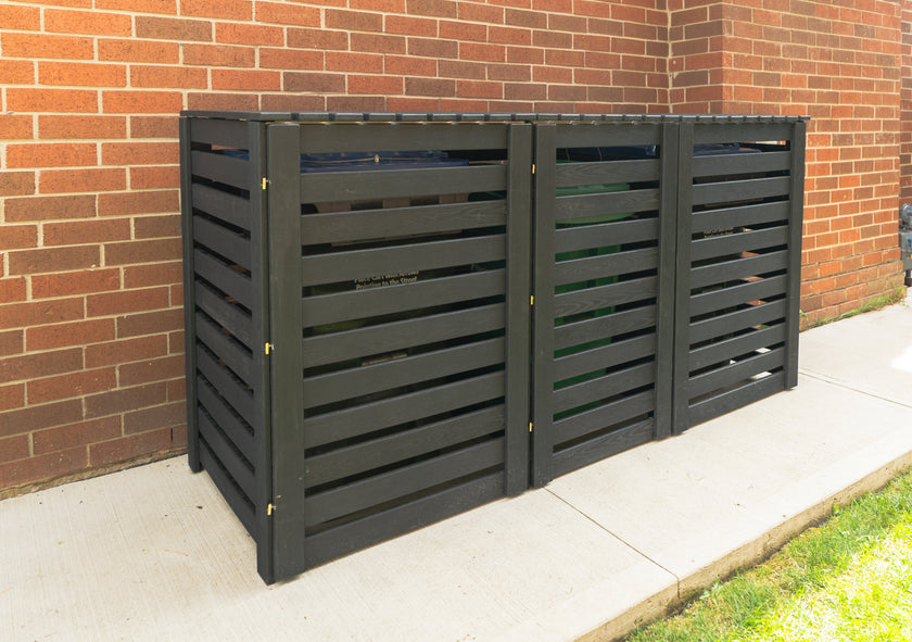 Medium Triple Waste Bin Enclosure
